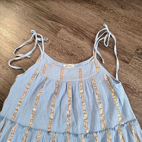 Roller Rabbit Lurex Tokano Dress Blue - Picture 2 of 5